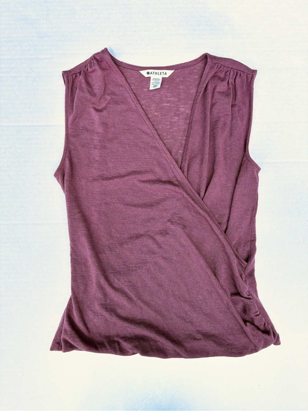 Athleta Breezy Wrap Tank Modal Blend - Women's XXS-  Dark Heather Mauve